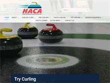 Tablet Screenshot of hamiltoncurling.com